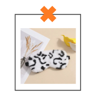 Slaapmasker leopard white